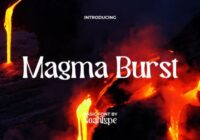 Magma Burst Font - Featured Image