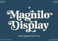 Magnilo Display Font - Featured Image
