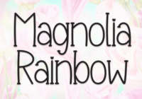 Magnolia Rainbow Font - Featured Image