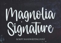 Magnolia Signature Font - Featured Image