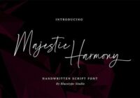 Majestic Harmony Font - Featured Image
