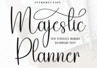 Majestic Planner Font - Featured Image