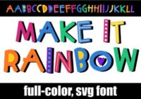 Make It Rainbow Font - Featured Image