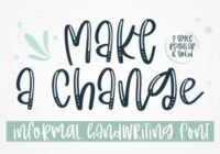 Make a Change Font - Featured Image