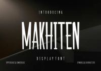Makhiten Font - Featured Image