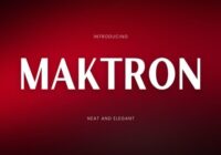 Maktron Font - Featured Image