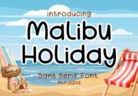 Malibu Holiday Font - Featured Image