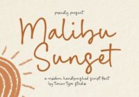 Malibu Sunset Font - Featured Image