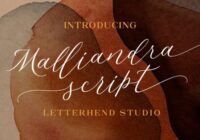 Malliandra Script Font - Featured Image