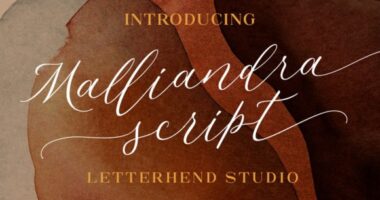Malliandra Script Font - Featured Image