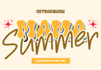 Mama Summer Font - Featured Image