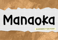 Manaoka Font - Featured Image