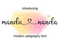Manda Nanda Font - Featured Image