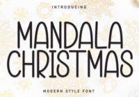 Mandala Christmas Font - Featured Image