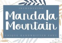 Mandala Mountain Font - Featured Image