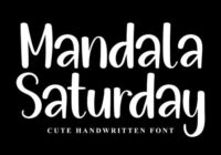 Mandala Saturday Font - Featured Image