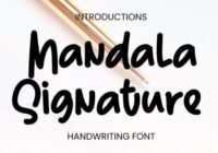 Mandala Signature Font - Featured Image