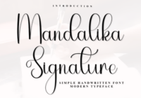 Mandalika Signature Font - Featured Image