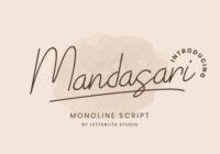 Mandasari Script Font - Featured Image