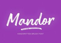 Mandor Brush Font - Featured Image
