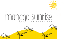 Manggo Sunrise Font - Featured Image