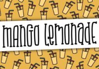 Mango Lemonade Font - Featured Image