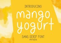 Mango Yogurt Font - Featured Image