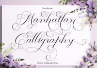 Manhattan Calligraphy Font - Featured Image