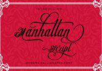 Manhattan Script Font - Featured Image