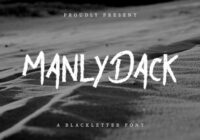 Manly Dack Font - Featured Image