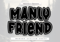 Manly Friend Font - Featured Image