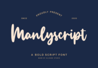Manlyscript Font - Featured Image