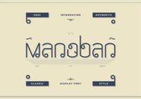 Manoban Font - Featured Image