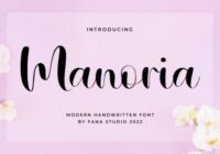 Manoria Font - Featured Image