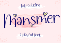 Mansmer Font - Featured Image