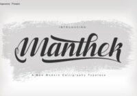 Manthek Font - Featured Image