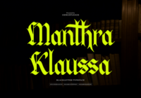 Manthra Klaussa Font - Featured Image