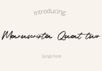 Manuscripta Quattuor Font - Featured Image
