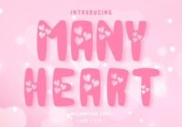 Many Heart Font - Featured Image