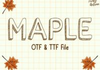 Maple Font - Featured Image
