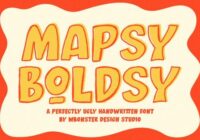 Mapsy Boldsy Font - Featured Image