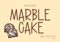 Marble Cake Font - Featured Image