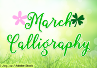 March Calligraphy Font - Featured Image