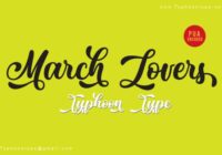 March Lovers Font - Featured Image