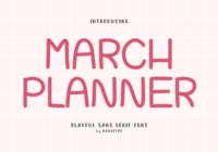 March Planner Font - Featured Image