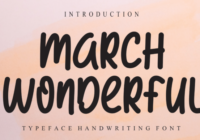 March Wonderful Font - Featured Image