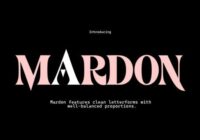 Mardon Font - Featured Image