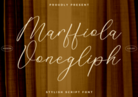 Marffiola Vonegliph Font - Featured Image