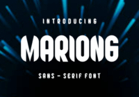 Mariong Font - Featured Image