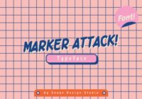 Marker Attack Font - Featured Image